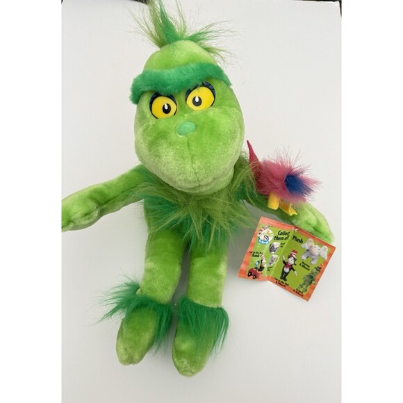 Dr Seuss Vintage 1997 15" Grinch Whozit Stuffed Animal Plush Hand Puppet NWT - Picture 2 of 5